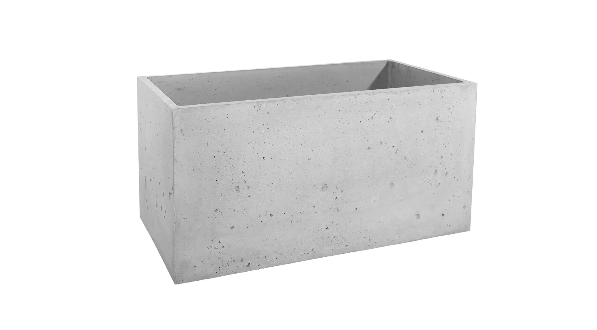 Outdoor Concrete Planters - Rectangle 50x120x50 cm on white background Decormania.eu